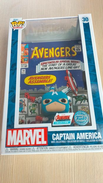 Funko pop comic covers captain America