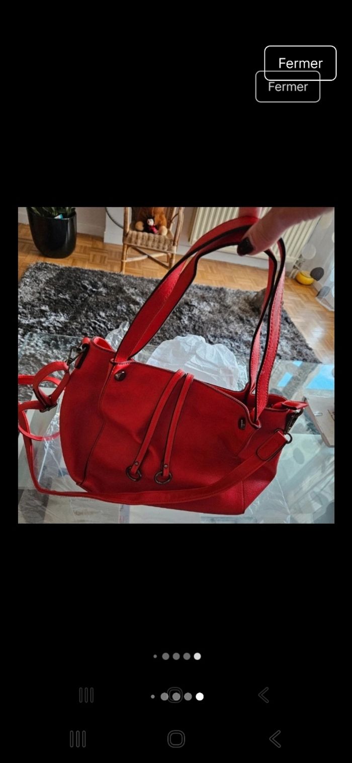 Sac rouge neuf Flora& Co - photo numéro 8