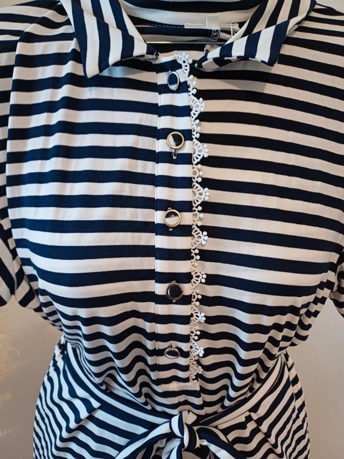 Combishort rayée neuve Kilky taille S/M 36/38 - photo numéro 2