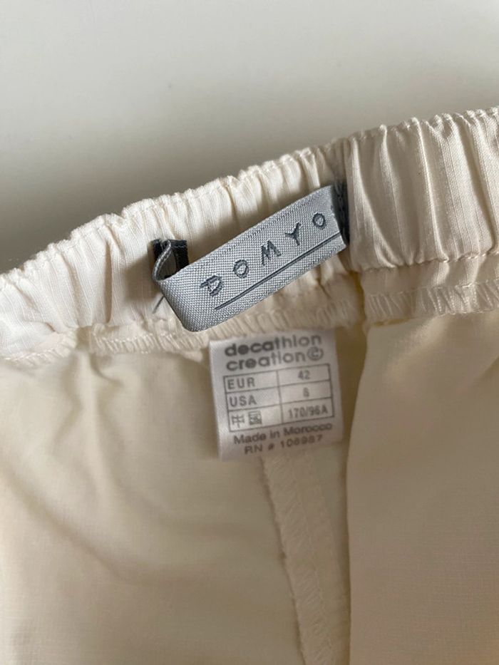 Short en Domyos tissu très léger crème taille 42 - photo numéro 3