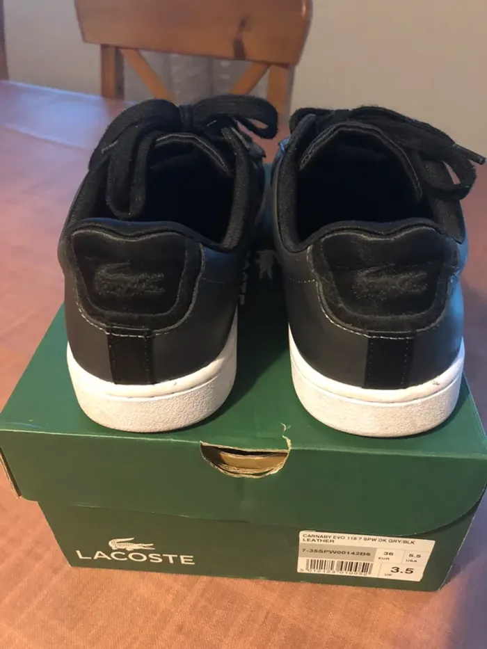 Baskets Lacoste gris foncé - photo numéro 2