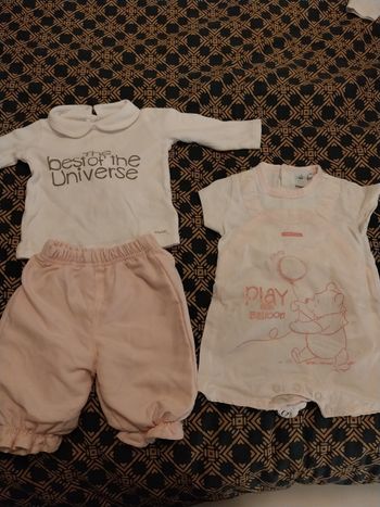 Lot 2 ensembles filles 0/3 mois
