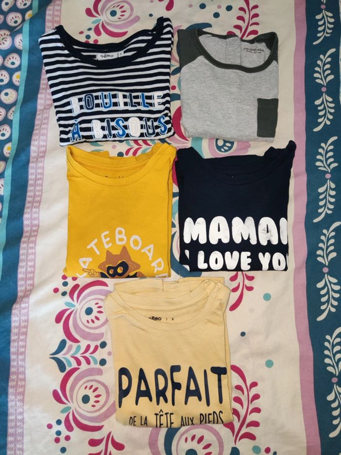 Lot tee shirt garçon 3ans