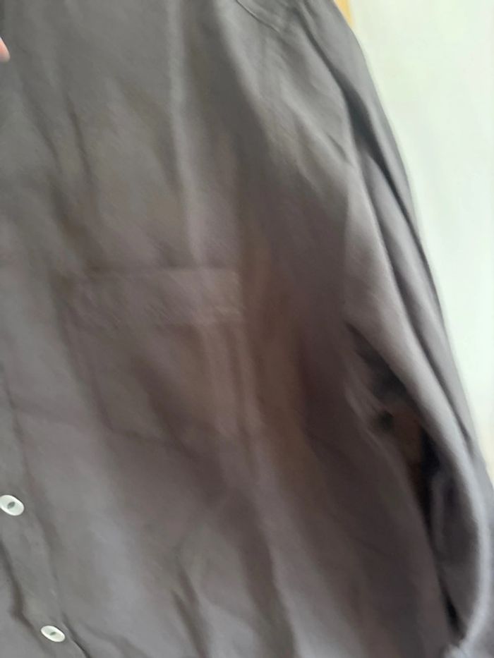 Chemise gris foncée noire gemo taille XL - photo numéro 5