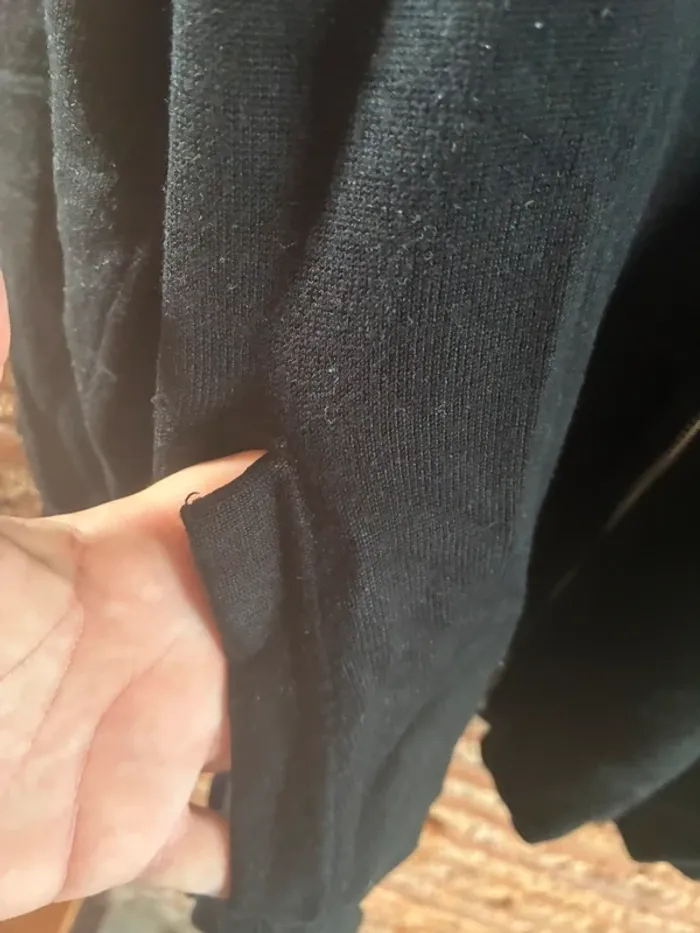 Veste zip à capuche noire et grise etam - photo numéro 4