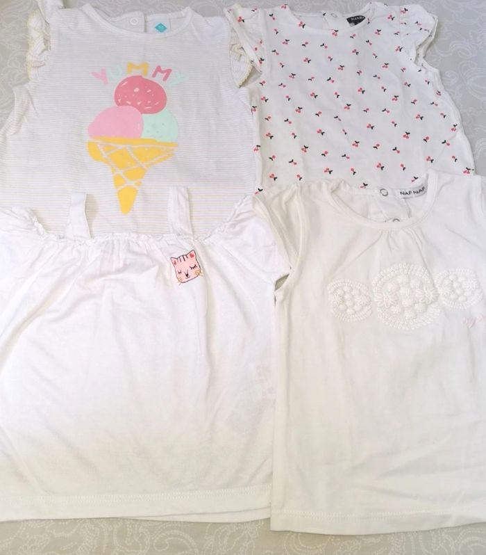 Lot de t-shirts fille