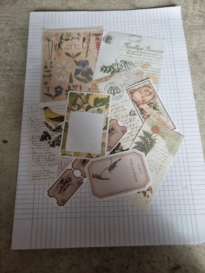 Divers papier scrap (lot C)