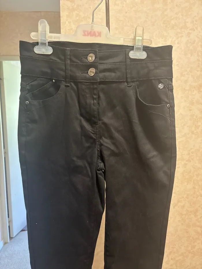 Pantalon raccourci taille haute taille 38 marque grain de malice - photo numéro 2