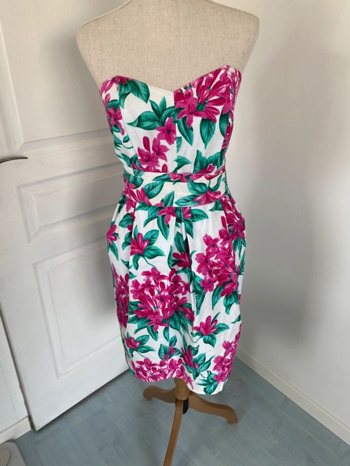 Robe bustier fleurie