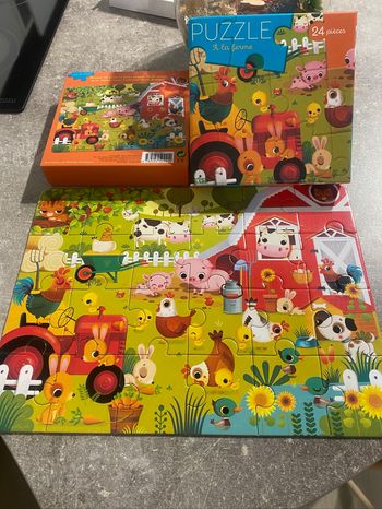 Puzzle à la ferme 24 pièces Lito