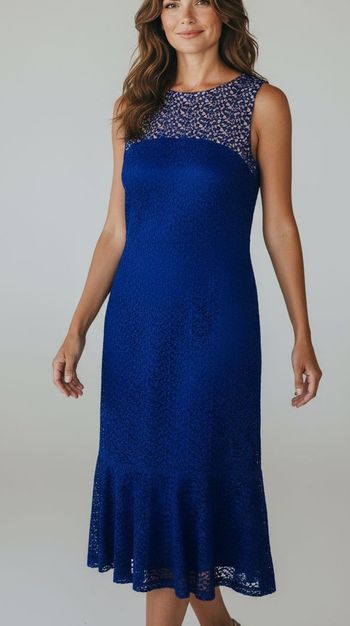 Robe Ralph Lauren bleu roi taille 38