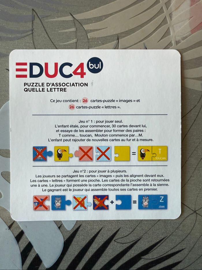 Puzzle association quelle lettre ? Oxybul - photo numéro 10