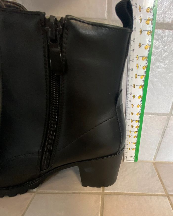 Bottines neuves noires avec tirette 40 - photo numéro 8