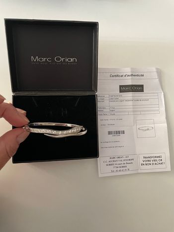 Bracelet jonc argent