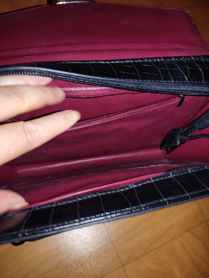 Sac a main rigide boucle et croco - photo numéro 13