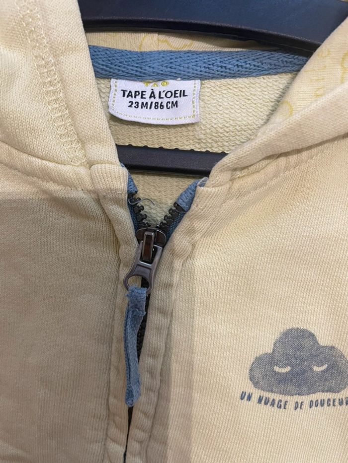 Veste zip avec capuche TAO 23 mois - photo numéro 3