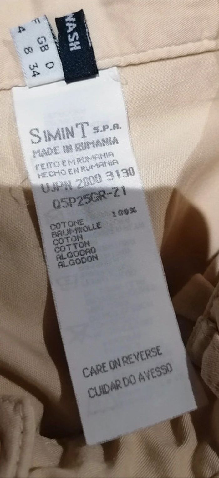 Pantalon beige évasé Taille 34/36 Armani Jeans - photo numéro 15