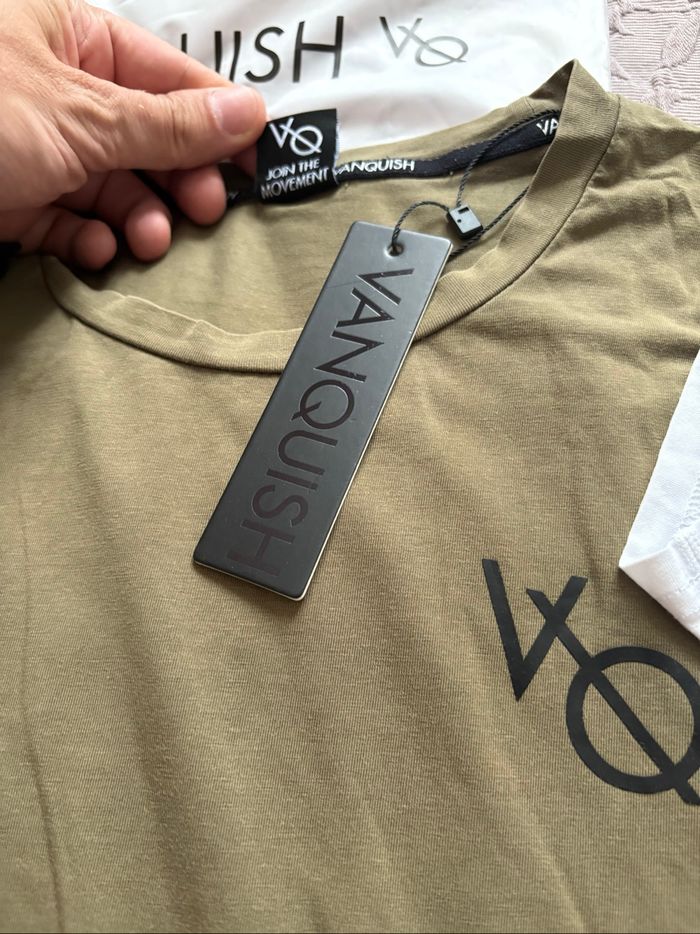 Lot de T-shirt Vanquish Slim fit Fitness Musculation - photo numéro 5