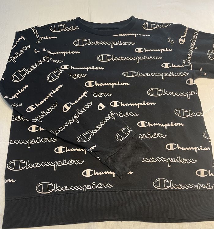 Pull Noir Champion Homme Taille XL