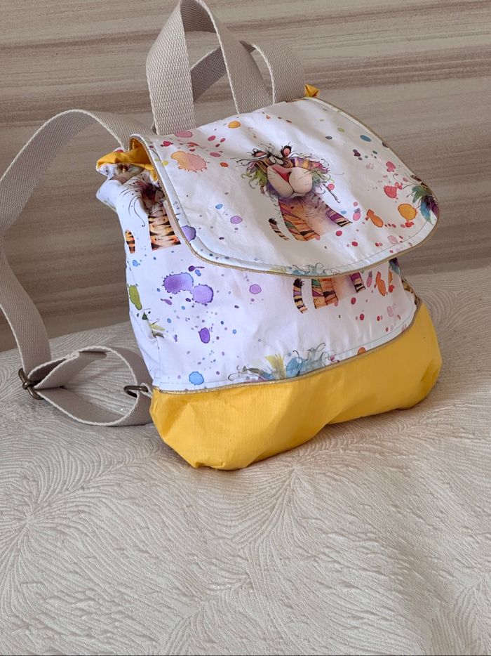 Sac à dos maternelle tigre peintre