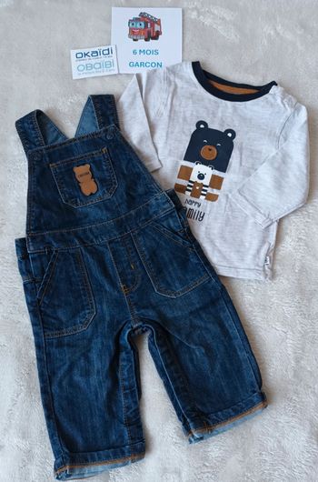 Ensemble salopette 6 mois obaibi