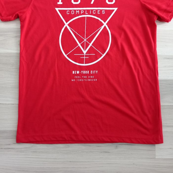 T-shirt homme imprimé rouge Complices taille XL - photo numéro 5