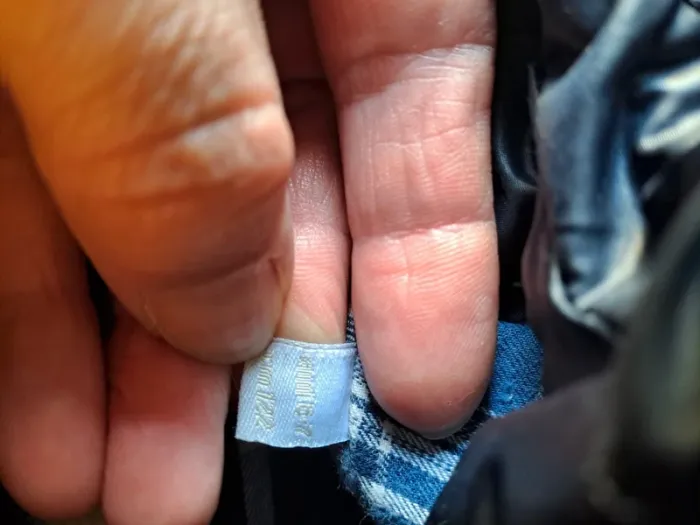 Manteau chaud bleu habillé blukids garçon coin col recousu se voit peu tbe 6-7 ans 122cm - photo numéro 6