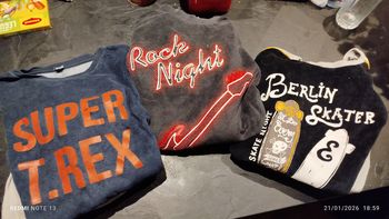 3 pyjamas velours 12 ans