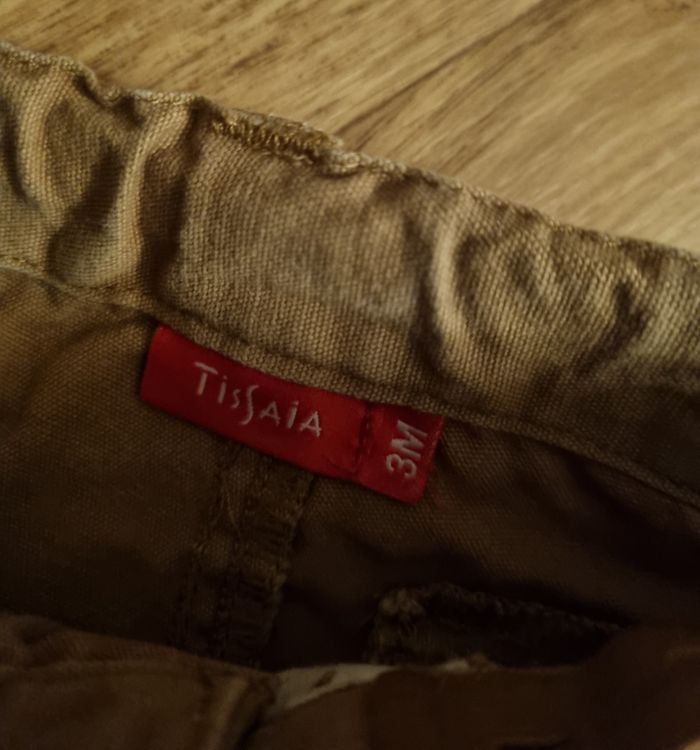 pantalon droit marron tissaia taille 3 mois garçon - photo numéro 3