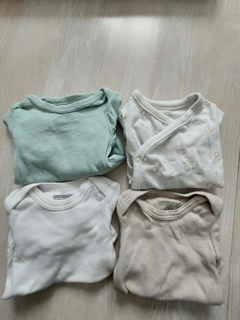 Lot de 4 bodies Orchestra naissance 50cm