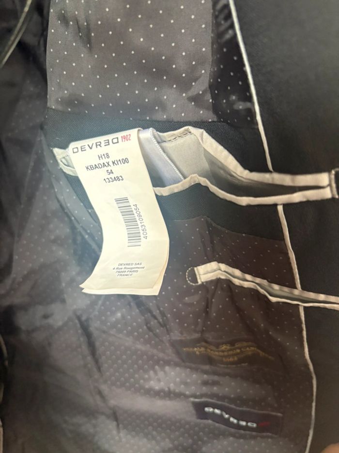 Veste de costume noire Devred - Taille 54 - photo numéro 2