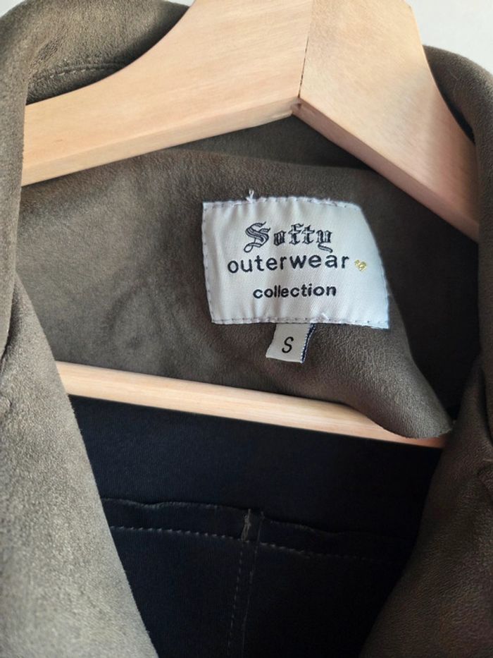 Veste perfecto softy kaki taille s neuve - photo numéro 2