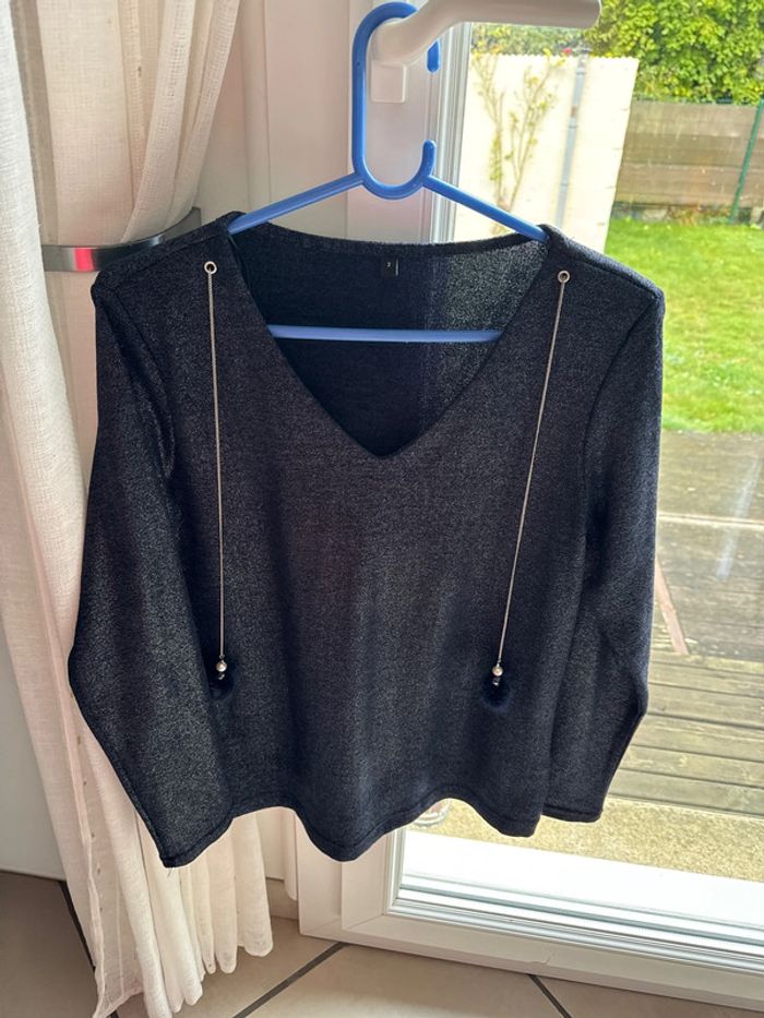 Pull femme à paillettes