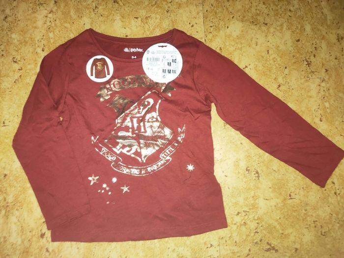 Tee-shirt manches longues fille taille 3/4 ans Harry Potter