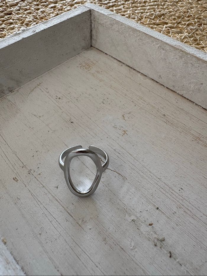 Bague argentée acier inoxydable - photo numéro 5