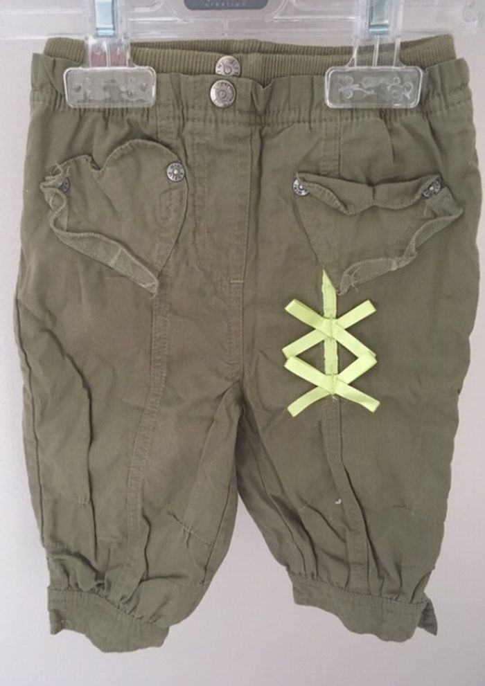 Pantalon bébé fille vert - 3 mois