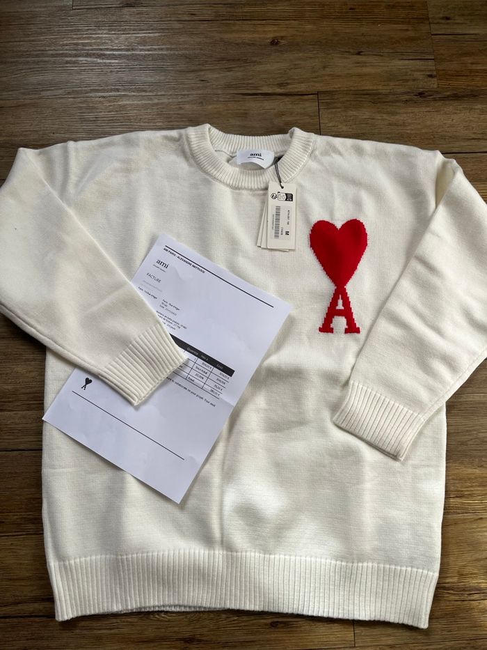 Pull ami Paris blanc