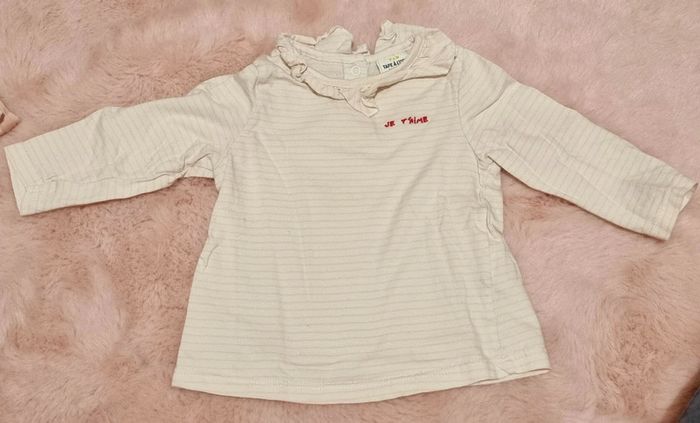 Haut manches longues - 6mois - tape à l'œil