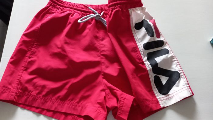 Short de bain rouge FILA