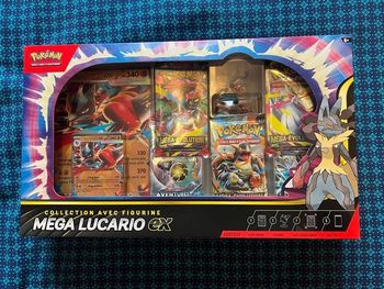 Coffret mega lucario ex 5 boosters neuf scellé