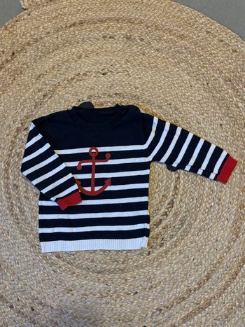 Pull manche longue marinière 