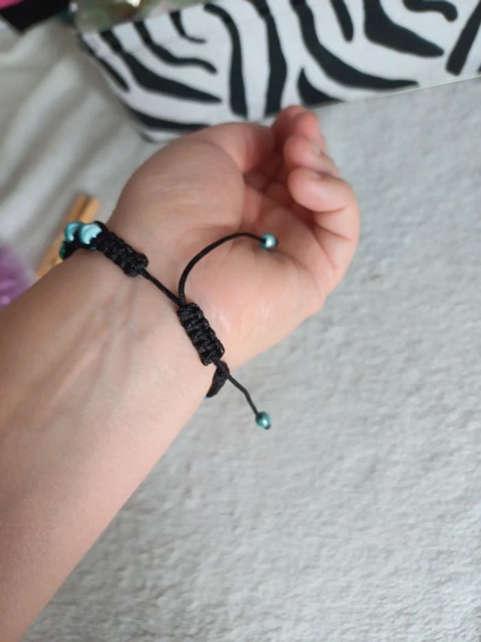 Bracelet bleu turquoise - photo numéro 3