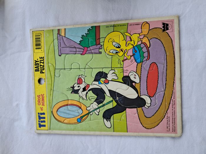 Baby puzzle whitman Titi et grosminet 1987 Warner Bros vintage