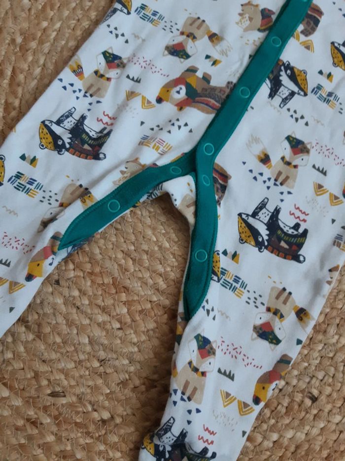 Lot de 3 pyjamas fins 1 pièce 3 mois - photo numéro 6