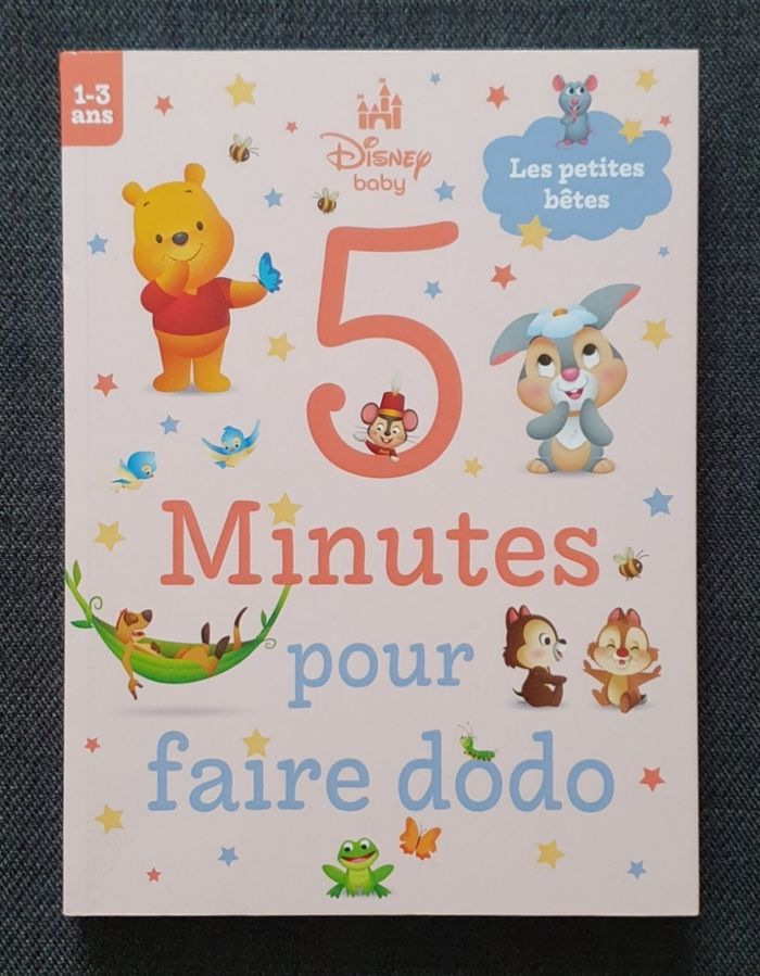 Grand Album illustré "5 Minutes pour faire Dodo - Les Petites Bêtes" (Dès 18 mois) / Disney
