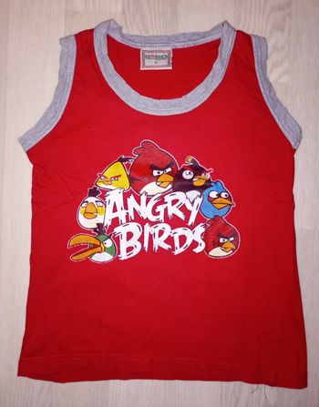 Débardeur rouge Angry Birds George's Mods T. 6 ans
