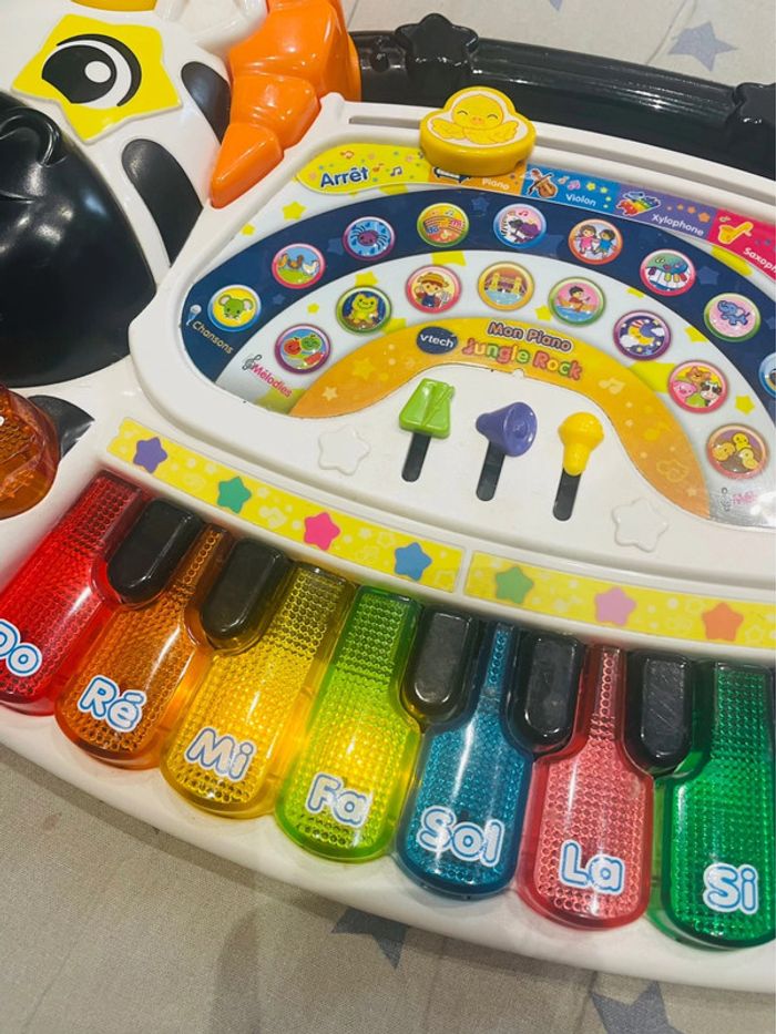 Jungle Rock - Piano Zèbre touches lumineuses Vtech - photo numéro 6