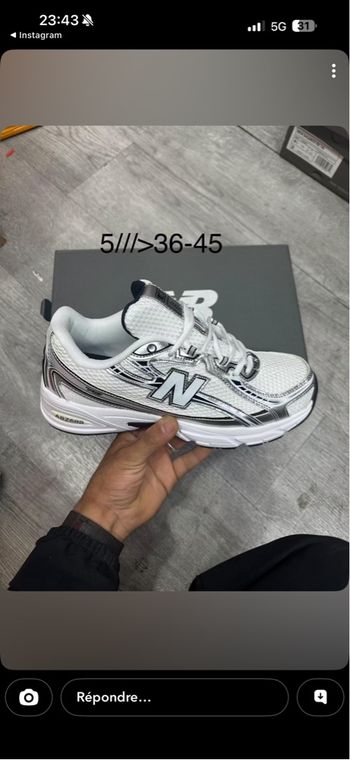 New balance 740 gris 39