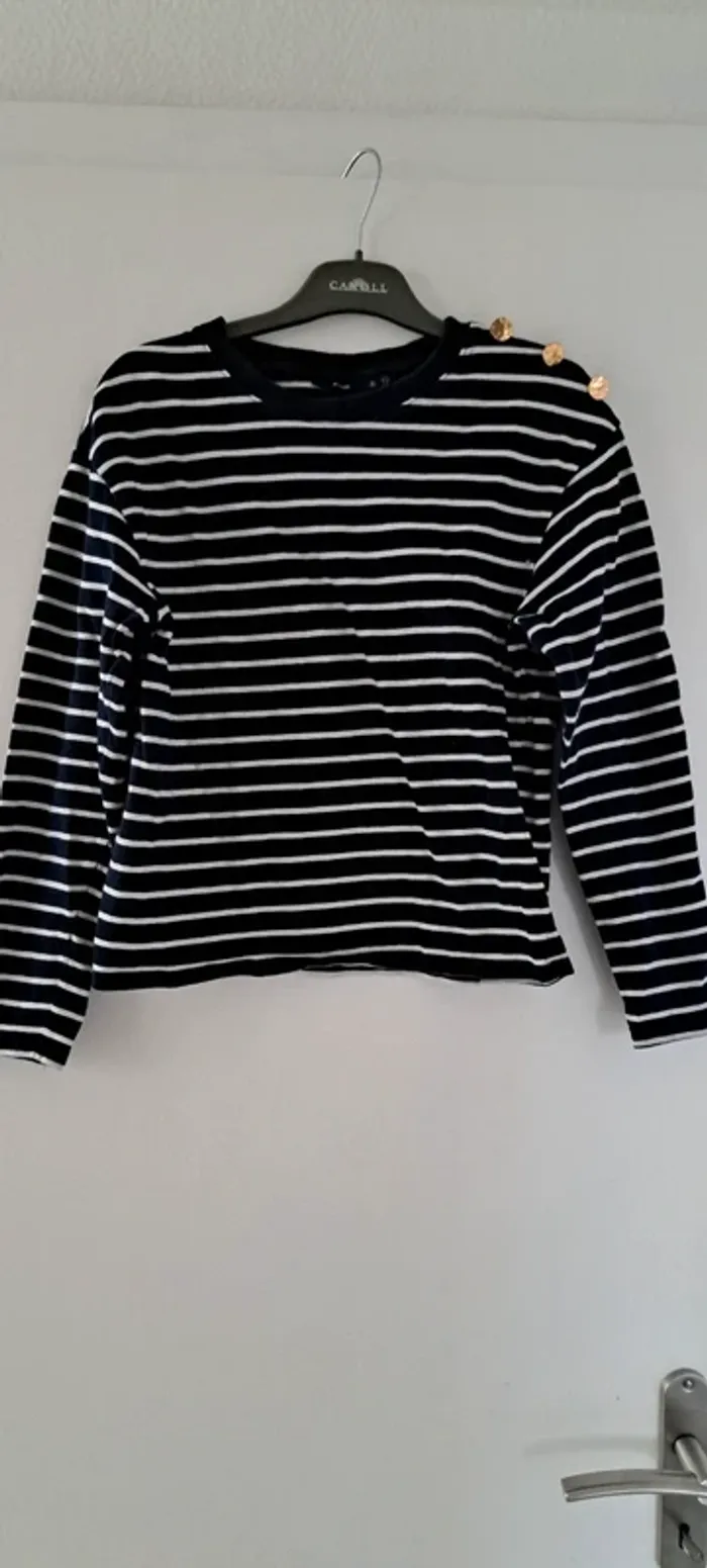 Pull marin fin, Kiabi, XS