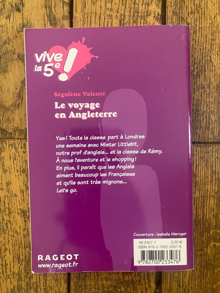 Lot 2 livres poches Vive la 5e !  De Ségolène Valente - photo numéro 4